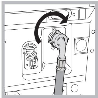 HOTPOINT ECOT7F 109 - Connecting the water inlet hose - 2