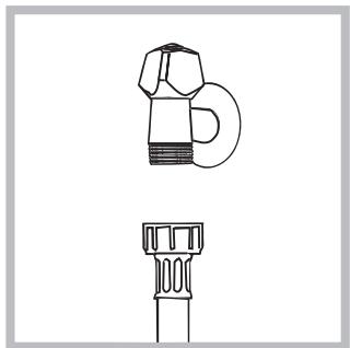 HOTPOINT ECOT7F 109 - Connecting the water inlet hose - 1