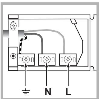HOTPOINT FB 52 C.2 IX TD - Montering af forsyningskabel - 2