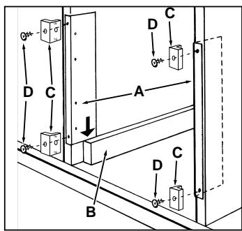 HOTPOINT FC 87 C.1/E - Fijación del hora al mueble - 1