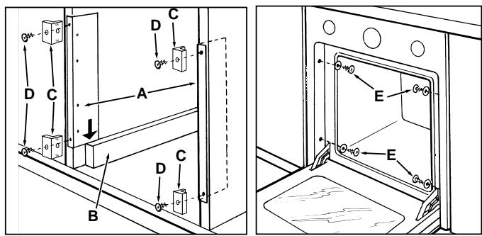 HOTPOINT FC 87 C.1/E - Fastening the oven to the cabinet - 1