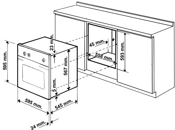 HOTPOINT FC 87 C.1/E - Installation of Built-in Ovens - 1