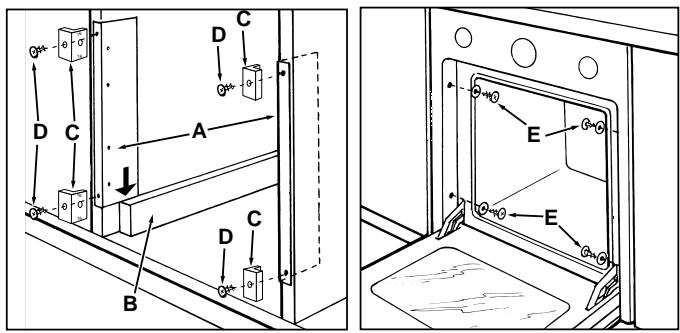 HOTPOINT FC 87 C.1/E - Fixação doorno no móvel - 1