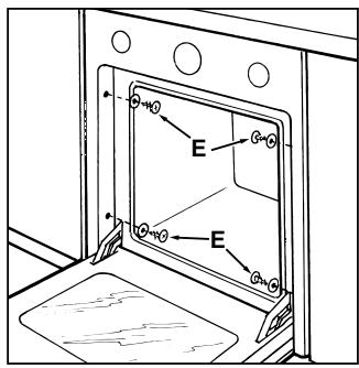 HOTPOINT FO 88 C.1 IX - Fastening the oven to the cabinet (only on models FC...) - 2