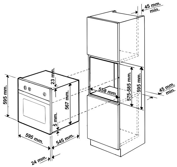 HOTPOINT FO 97 C.1/E IX - Installation of Built-in Ovens - 2