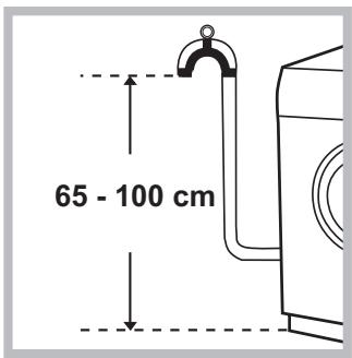 HOTPOINT AQ105D 69D EU/A - Connecting the drain hose - 1