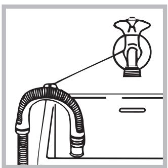 HOTPOINT AQ105D 69D EU/A - Connecting the drain hose - 2