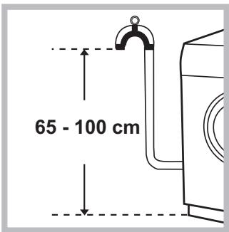 HOTPOINT AQ105D 69D EU/A - Conexión del tubo de descarga - 1