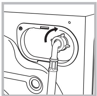 HOTPOINT AQ105D 69D EU/A - Collegamento del tubo di alimentazione dell'acqua - 1