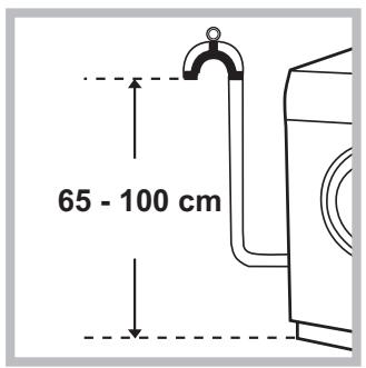 HOTPOINT AQS82D 29 EU/A - Collegamento del tubo di scarico - 1