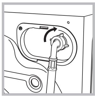 HOTPOINT AQS82D 29 EU/A - Raccordement du tuyau d'arrivée de l'eau - 1