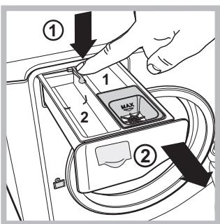 HOTPOINT AQS82D 29 EU/A - Cleaning the detergent dispenser drawer - 1