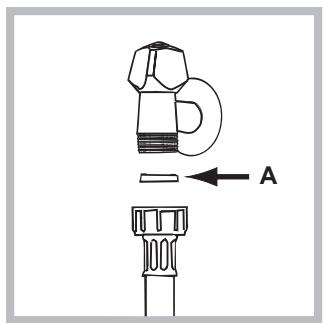 HOTPOINT AQS82D 29 EU/A - Connecting the water inlet hose - 2