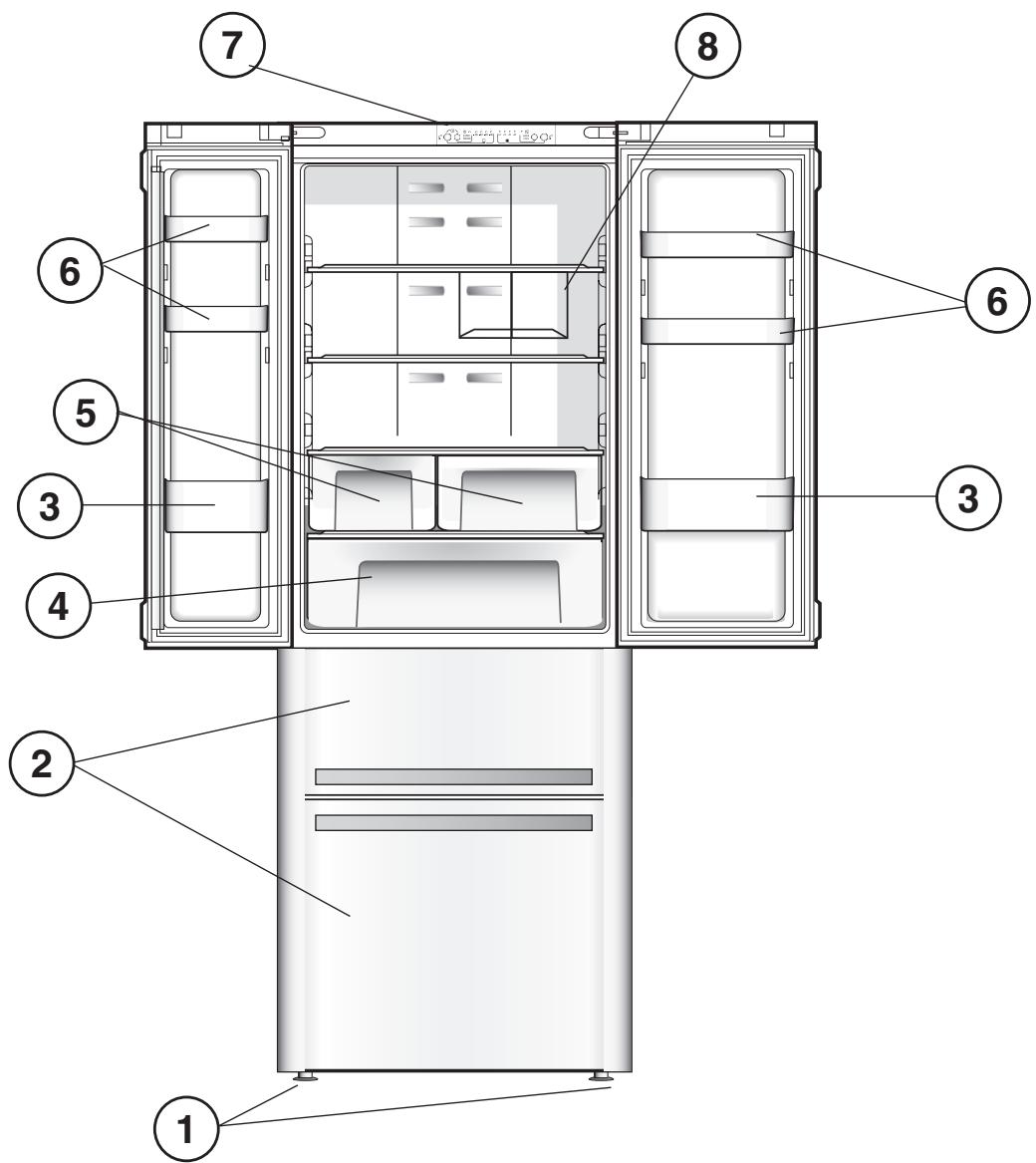 HOTPOINT E4D AAA W C - Geräteansicht - 1