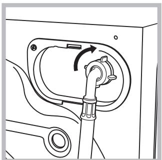 HOTPOINT FDD 10761XR EU - Connecting the water inlet hose - 2