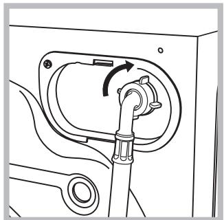 HOTPOINT FMG 842W EU - Ligação do tubo de alimentação da água - 2