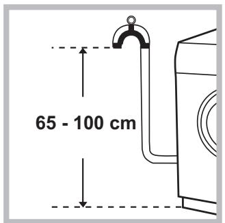 HOTPOINT FMG 842W EU - Ligação do tubo de descarga - 1
