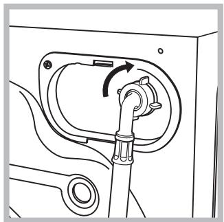 HOTPOINT FMG 842W EU - Conexión del tubo de alimentación de agua - 2