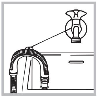 HOTPOINT FMG 842W EU - Connecting the drain hose - 2