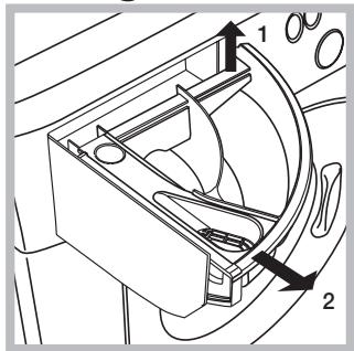 HOTPOINT FMG 842W EU - Reinigen van het wasmiddelbakje - 1