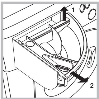 HOTPOINT FMG 842W EU - Limpiar el contentedor de detergentes - 1
