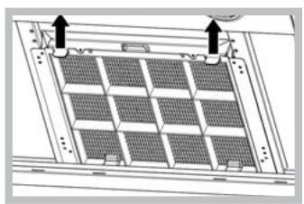 HOTPOINT HGA 6.8 AB X/HA - Mantenimiento del filtro de carbón (B) - 3
