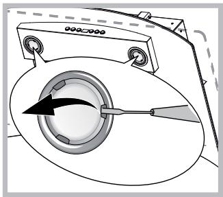 HOTPOINT HGA 6.8 AB X/HA - Substituição das lâmpadas - 1
