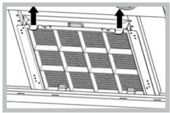 HOTPOINT HNC 6.8 AB X/HA - Entretien du filtre à charbon (b) - 3