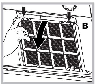 HOTPOINT HNC 6.8 AB X/HA - Mantenimiento del filtró de carbón (B) - 1