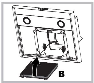 HOTPOINT HNC 9.8 AB X/HA - Manutenzione del filtro al carbone (B) - 2