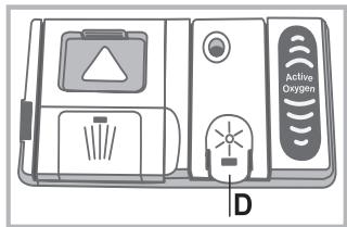 HOTPOINT LFD 11H133 DE/SK - Measuring out the rinse aid - 1