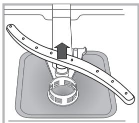 HOTPOINT LFD 11H133 DE/SK - Reinigung der Sprüharme - 2