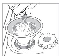 HOTPOINT LFD 11H133 DE/SK - Measuring out the refined salt - 1