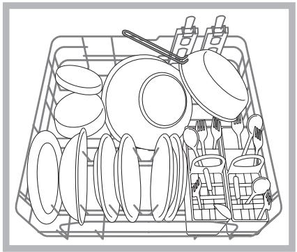 HOTPOINT LFD 11H133 DE/SK - Geschirrspüler-Unterkorb - 1