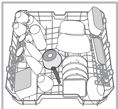 HOTPOINT LFD 11H133 DE/SK - ∅verste kurv - 1