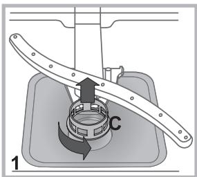HOTPOINT LFD 11H133 DE/SK - Die Filter reinigen - 1