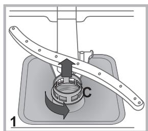 HOTPOINT LFD 11H133 X DE/SK - Cleaning the filters - 1