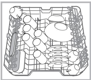 HOTPOINT LFD 11P123 X DE/SK - Geschirrspüler-Oberkorb - 1