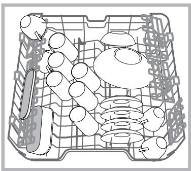 HOTPOINT LFD 11P123 X DE/SK - Overste kurv - 1