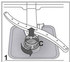 HOTPOINT LFD 11P123 X DE/SK - Die Filter reinigen - 1