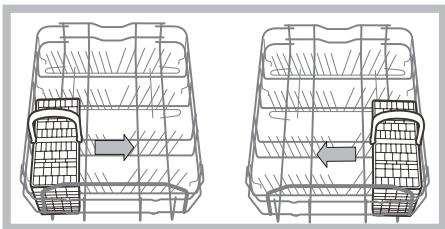 HOTPOINT LSF 825 X/HA - Przyklady rozmieszczenia kosza na sztućce - 1