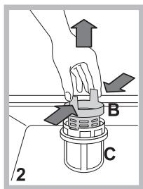HOTPOINT LSFA  825 X/HA - Cleaning the filters - 2