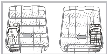 HOTPOINT LSFA  825 X/HA - Przyklady rozmieszczenia kosza na sztućce - 1
