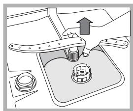HOTPOINT LSFA  825 X/HA - Nettoyer les bras de lavage - 2