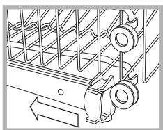 HOTPOINT LSFA  825 X/HA - Régler la hauteur du panier supérieur - 1