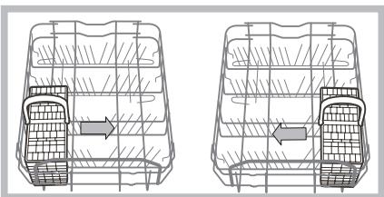 HOTPOINT LSFA  825 X/HA - Cutlery basket positioning examples - 1