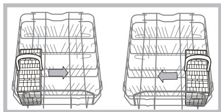 HOTPOINT LSPA  720A.1 X/HA - Esempi di posizionamento dei cestini posate - 1