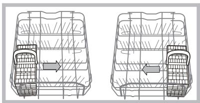HOTPOINT LSPA  720A.1 X/HA - Exemples de rangement de le panier à couverts - 1