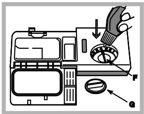 HOTPOINT LSPA 720A.1 X/HA - Az öblitószer betöltése - 1