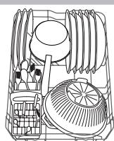 HOTPOINT LSPA  720A.1 X/HA - Przyklady napelniania dolnego kosza - 2